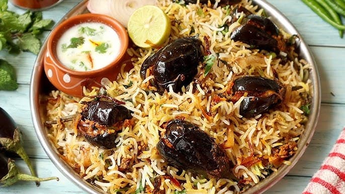 Gutti Vankaya Biryani