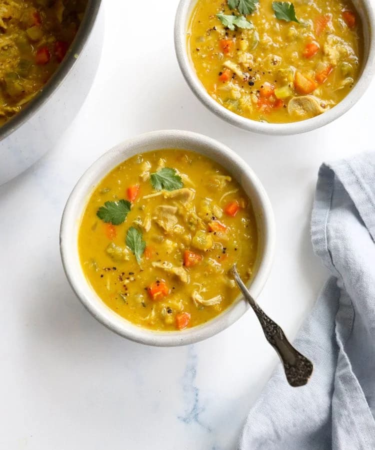 Chicken curry soup