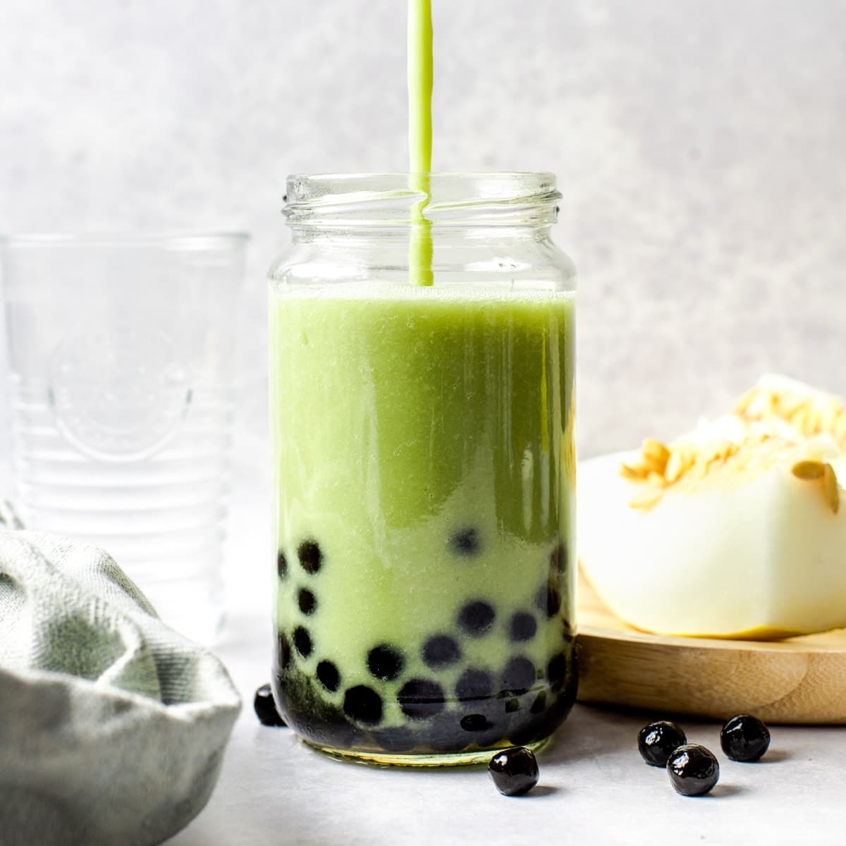 Honeydew Iced Milk Tea
